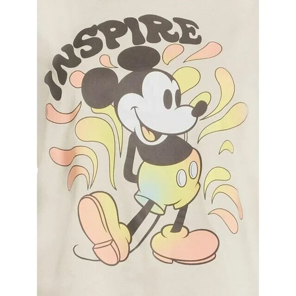 Mickey Mouse Women's Graphic Print + Side Tie Knit Tank Top Size L/G (11-13) - Picture 3 of 3